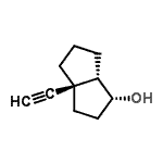 CAS#: 69984-49-2, (1R,3aR,6aS)-3a-Ethynyloctahydro-1-pentalenol