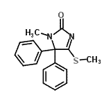 CAS#: 7000-52-4, 1-Methyl-4-(methylsulfanyl)-5,5-diphenyl-1,5-dihydro-2H-imidazol-2-one
