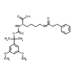 CAS#: 70082-80-3, N<sup>6</sup>-[(Benzyloxy)carbonyl]-N<sup>2</sup>-({[2-(3,5-dimethoxyphenyl)-2-propanyl]oxy}carbonyl)-L-lysine