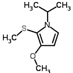 CAS#: 700874-12-0, 1-Isopropyl-3-methoxy-2-(methylsulfanyl)-1H-pyrrole
