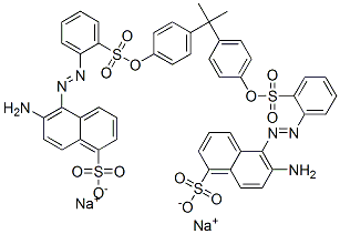 CAS#: 70161-18-1, Disodium 5,5'-[(1-Methylethylidene)Bis(4,1-Phenyleneoxysulphonyl-2,1-Phenyleneazo)]Bis[6-Aminonaphthalene-1-Sulphonate]