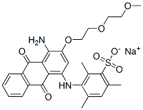 CAS#: 70179-77-0, Sodium 3-[[4-Amino-9,10-Dihydro-3-[2-(2-Methoxyethoxy)Ethoxy]-9,10-Dioxo-1-Anthryl]Amino]-2,4,6-Trimethylbenzenesulphonate