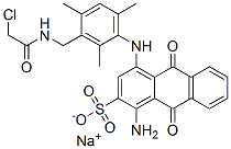 CAS#: 70209-96-0, Sodium 1-Amino-4-[[3-[[(Chloroacetyl)Amino]Methyl]-2,4,6-Trimethylphenyl]Amino]-9,10-Dihydro-9,10-Dioxoanthracene-2-Sulphonate