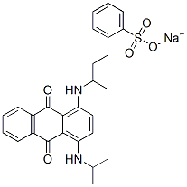CAS 登录号：70224-88-3， 钠[3-[[9,10-二氢-4-(异丙基氨基)-9,10-二氧代-1-蒽基]氨基]丁基]苯磺酸盐