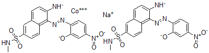 CAS#: 70236-59-8, Bis[6-Amino-5-[(2-Hydroxy-4-Nitrophenyl)Azo]-N-Methyl-2-Naphthalenesulfonamidato (2-)]-Cobaltate(1-) Sodium