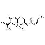CAS#: 70238-51-6, [(1R,2R,7S,8aR)-7-isopropenyl-1,8a-dimethyl-6-oxo-1,2,3,4,7,8-hexahydronaphthalen-2-yl] (Z)-3-methylsulfanylprop-2-enoate