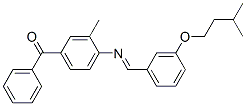 CAS 登录号：70318-56-8， 4-[(3-异戊氧基苄亚基)氨基]-3-甲基二苯甲酮