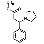 CAS#: 7032-65-7, Methyl 3-phenyl-3-(1-pyrrolidinyl)propanoate