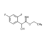 CAS#: 704207-37-4, Ethyl 2-(2,4-difluorophenyl)-2-hydroxyethanimidate