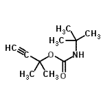 CAS 登录号：70540-31-7， 2-甲基-3-丁炔-2-基(2-甲基-2-丙基)氨基甲酸酯