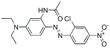 CAS 登录号：70609-95-9， N-[2-[(2-氯-4-硝基苯基)偶氮]-5-(二乙基氨基)苯基]乙酰胺