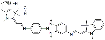 CAS#: 70632-10-9, N-[(1,3-Dihydro-1,3,3-Trimethyl-2H-Indol-2-Ylidene)Ethylidene]-2-[4-[[(1,3-Dihydro-1,3,3-Trimethyl-2H-Indol-2-Ylidene)Ethylidene]Amino]Phenyl]-1H-Benzotriazole-5-Amine Dihydrochloride