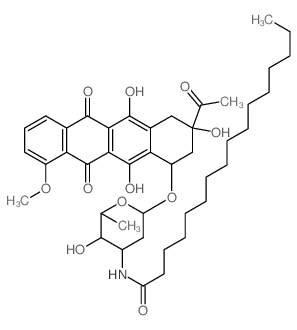 CAS 登录号：70655-78-6， N-棕榈酰柔红霉素