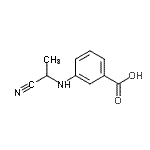 CAS#: 70667-85-5, 3-[(1-Cyanoethyl)amino]benzoic acid