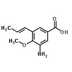 CAS#: 706792-74-7, 3-Amino-4-methoxy-5-[(1E)-1-propen-1-yl]benzoic acid