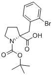 CAS 登录号：706806-71-5， (2R)-2-[(2-溴苯基)甲基]-1,2-吡咯烷二羧酸 1-叔丁酯