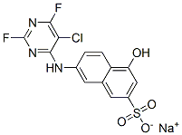 CAS#: 70714-71-5, Sodium 7-[(5-chloro-2,6-difluoro-4-pyrimidinyl)amino]-4-hydroxy-2-naphthalenesulfonate