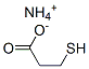 CAS 登录号：70776-74-8， 3-巯基丙酸铵