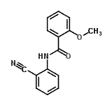 CAS 登录号：708289-25-2， N-(2-氰基苯基)-2-甲氧基苯甲酰胺