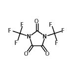 CAS#: 70856-26-7, 1,3-Bis(trifluoromethyl)-2,4,5-imidazolidinetrione