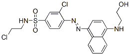 CAS 登录号：70865-33-7， 3-氯-N-(2-氯乙基)-4-[[4-[(2-羟基乙基)氨基]-1-萘基]偶氮]苯磺酰胺