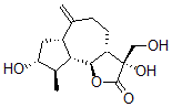 CAS#: 70894-20-1, (3R,3aS,6aS,8R,9R,9aS,9bS)-3,8-Dihydroxy-9-methyl-6-methylene-3-methylol-4,5,6a,7,8,9,9a,9b-octahydro-3aH-azuleno[5,4-d]furan-2-one