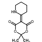 CAS#: 70912-53-7, 2,2-Dimethyl-5-(2-piperidinylidene)-1,3-dioxane-4,6-dione