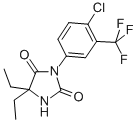 CAS 登录号:70974-25-3, 3-(4-氯-alpha,alpha,alpha-三氟-M-甲苯基)-5,5-二乙基L-海因