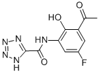 CAS 登录号:70977-46-7, N-(3-乙酰基-5-氟-2-羟基苯基)-1H-四唑-5-甲酰胺