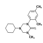 CAS 登录号：71018-72-9， 5-环己基-1-(2,4-二甲基苯基)-3-甲基-1,3,5-三嗪烷-2-硫酮