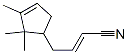 CAS#: 71042-97-2, 4-(2,2,3-Trimethyl-3-Cyclopenten-1-Yl)-2-Butenenitrile