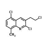 CAS 登录号：71114-99-3， 2,5-二氯-3-(2-氯乙基)-8-甲基喹啉