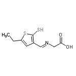 CAS#: 711593-43-0, (E)-N-[(5-Ethyl-2-sulfanyl-3-thienyl)methylene]glycine