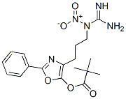 CAS 登录号：71162-59-9， 2-苯基-4-(3-(N-硝基胍基)丙基)-5-特戊酰氧基恶唑