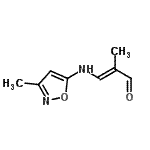 CAS#: 71224-82-3, (2E)-2-Methyl-3-[(3-methyl-1,2-oxazol-5-yl)amino]acrylaldehyde