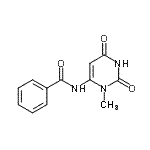 CAS#: 712286-96-9, N-(3-Methyl-2,6-dioxo-1,2,3,6-tetrahydro-4-pyrimidinyl)benzamide