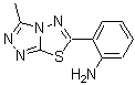 CAS 登录号：712293-71-5， 2-(3-甲基[1,2,4]三唑并[3,4-b][1,3,4]噻二唑-6-基)苯胺