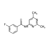 CAS 登录号：712309-05-2， N-(2,6-二甲基-4-嘧啶基)-3-氟苯甲酰胺