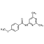 CAS#: 712309-09-6, N-(2,6-Dimethyl-4-pyrimidinyl)-4-methoxybenzamide