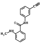 CAS 登录号：712309-25-6， N-(3-氰基苯基)-2-(甲基氨基)苯甲酰胺