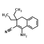 CAS#: 712320-58-6, 1-Amino-3,3-diethyl-3,4-dihydro-2-naphthalenecarbonitrile