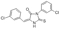 CAS#: 71240-09-0, 3-(3-Chlorophenyl)-5-((3-chlorophenyl)methylene)-2-thioxo-4-imidazolidinone