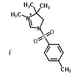CAS#: 71254-91-6, 3,4,4-Trimethyl-1-[(4-methylphenyl)sulfonyl]-4,5-dihydro-1H-imidazol-3-ium iodide
