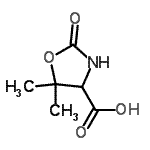 CAS#: 71264-44-3, 5,5-Dimethyl-2-oxo-1,3-oxazolidine-4-carboxylic acid