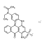 CAS#: 71278-40-5, Sodium 4-({4-[acetyl(ethyl)amino]phenyl}amino)-1-amino-9,10-dioxo-9,10-dihydro-2-anthracenesulfonate