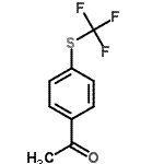 CAS 登录号：713-67-7， 1-{4-[(三氟甲基)硫基]苯基}乙酮