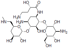 CAS#: 71398-14-6, 4'-Deoxy-6'-N-Methylamikacin