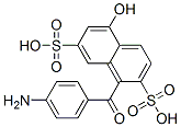 CAS 登录号：71436-94-7， 4-氨基苯甲酰-5-羟基萘-2,7-二磺酸