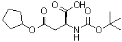 CAS 登录号：71447-58-0， N-[(1,1-二甲基乙氧基)羰基]-L-天冬氨酸 4-环戊基酯