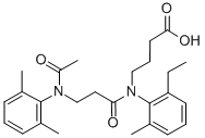 CAS#: 71455-74-8, N-(N-Acetyl-3-(2,6-Dimethylanilino)Propionyl)-4-(2-Ethyl-6-Methylanilino)Butyric Acid